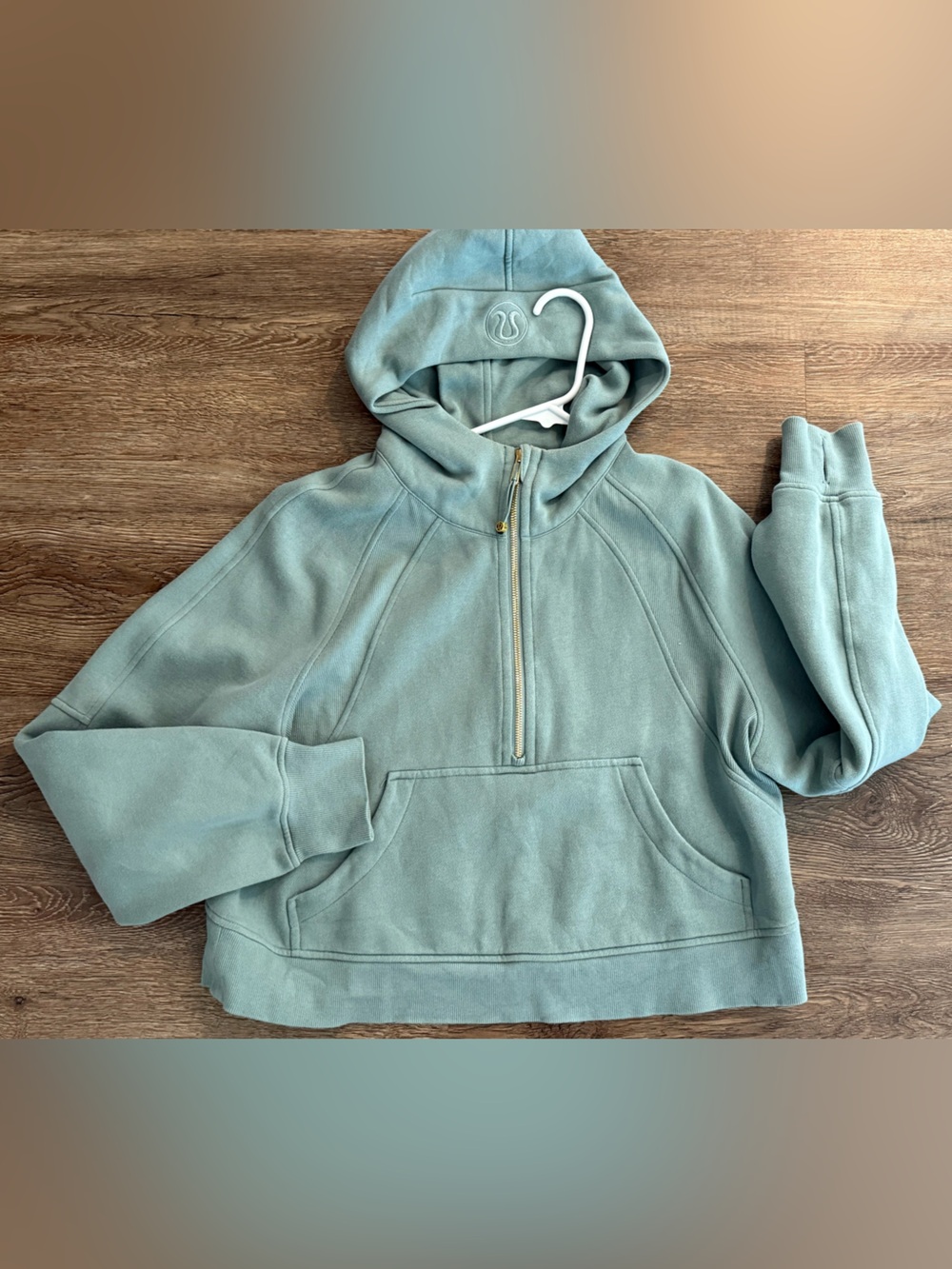 lululemon athletica Sage Green Half-Zip Hoodie
